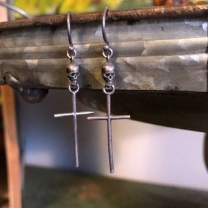 Chan Luu skull and cross earrings.